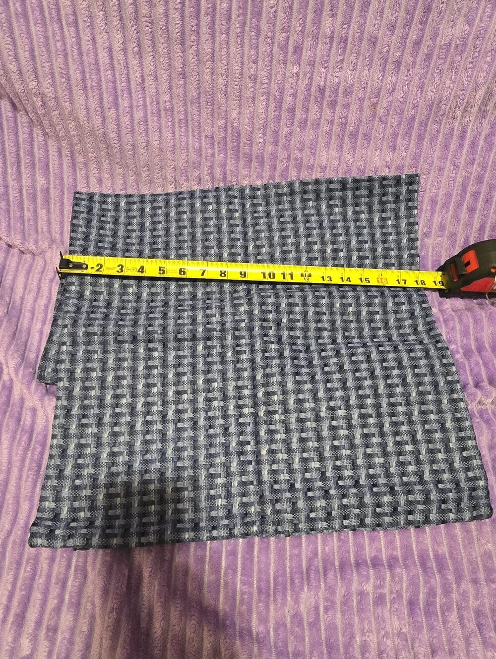 Girls Navy Patterned Knit Skirt